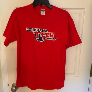 Louisiana Tech Gildan Classic Red Heavy Cotton T-Shirt